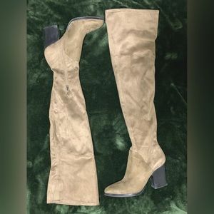 Marc Fisher over the knee Suede heeled boots